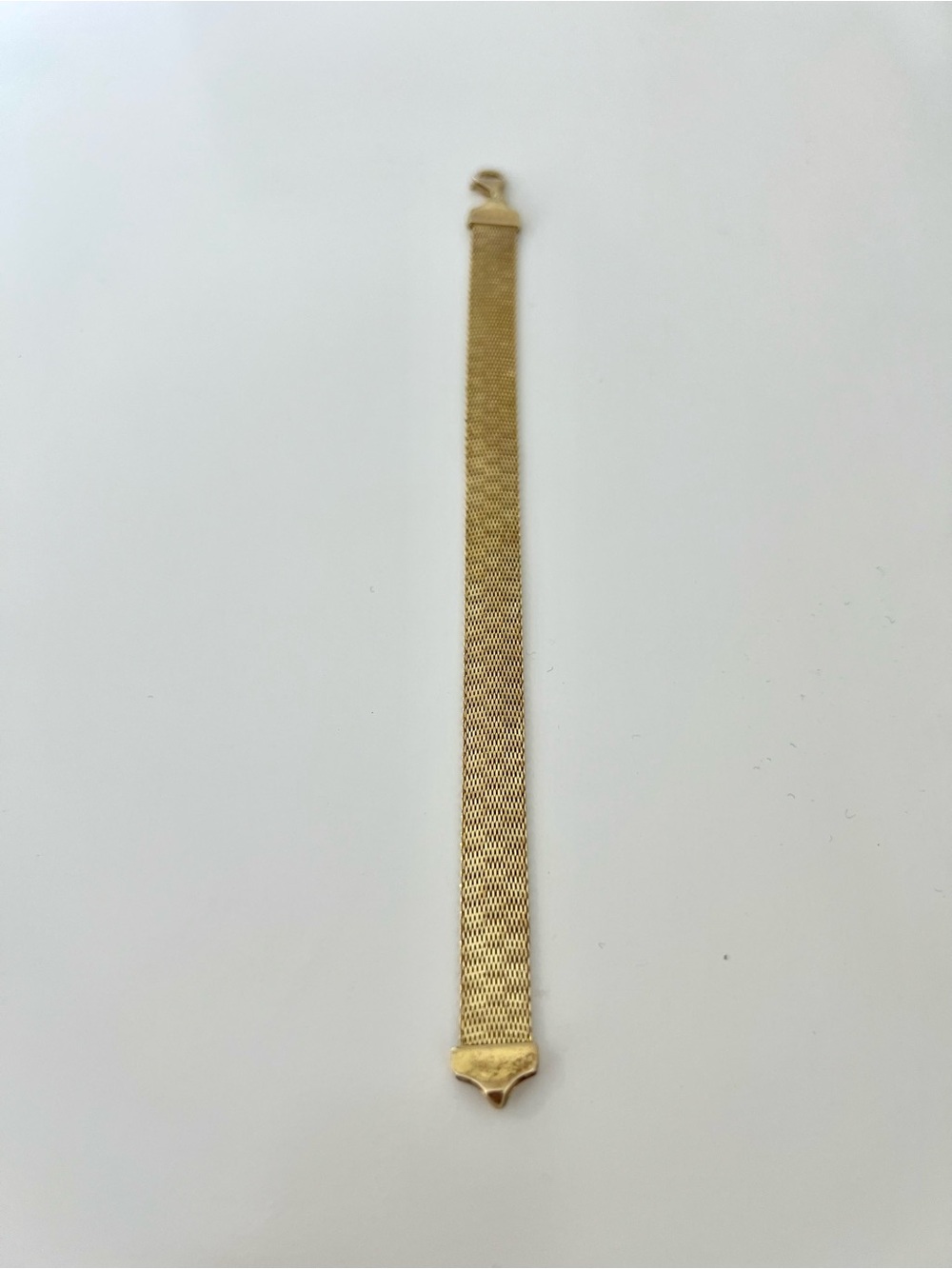 Vintage Gold Vermeil Plating over 925 Silver Mesh Milanese Style Bracelet - Picture 4 of 9